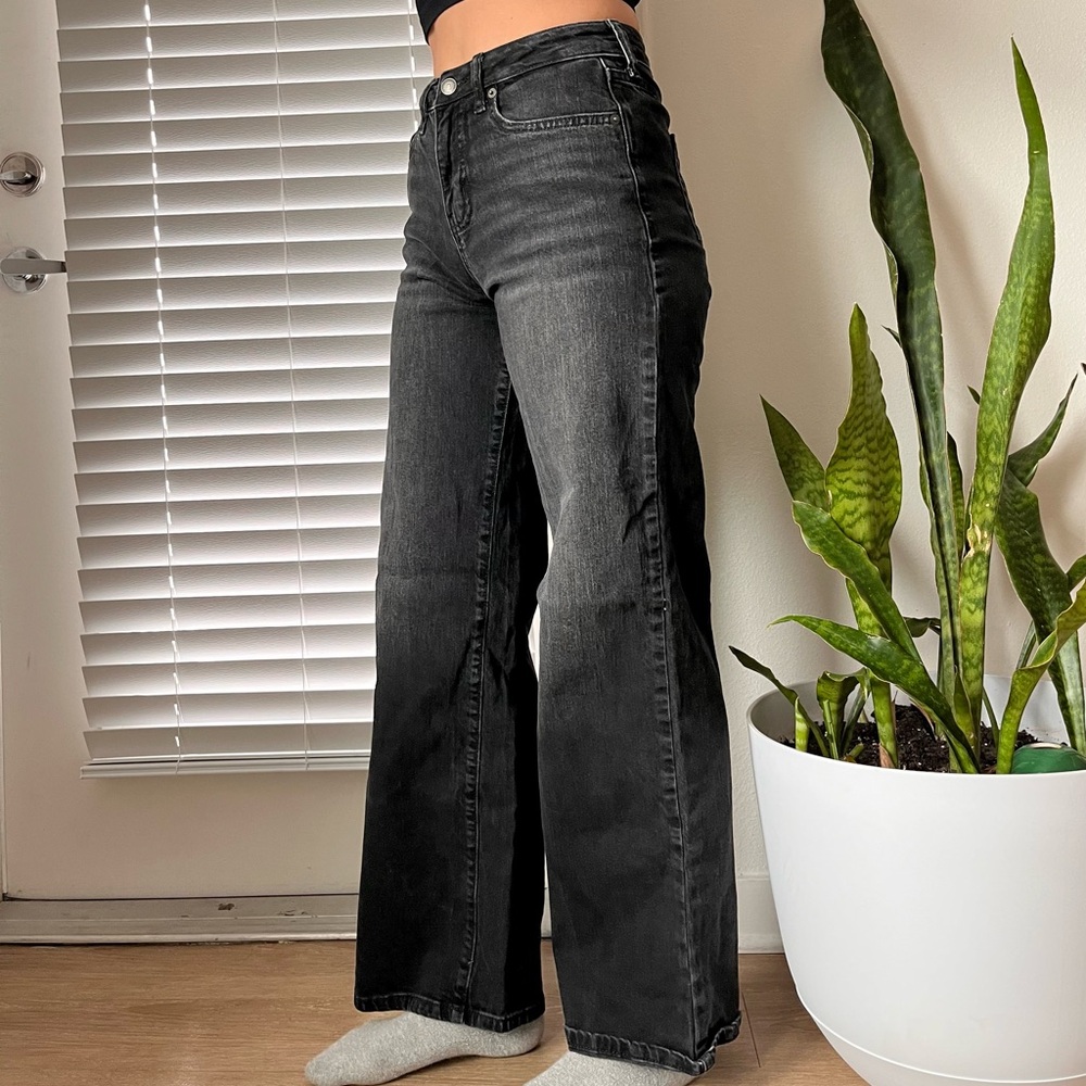 Wild Fable Black Flare Wide Leg Jeans